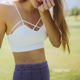 Sexy Criss Cross Bralette Seamless Cami Bra Tank Top - UptownFab™