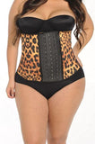 Plus Size Leopard Waist Trainer ~ Latex Animal Print Cincher 💖 - UptownFab™
