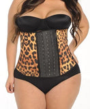 Plus Size Leopard Waist Trainer ~ Latex Animal Print Cincher 💖 - UptownFab™