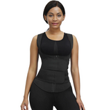 Latex Waist Trainer Vest - Double Compression Straps with Supportive Zipper! - UptownFab™