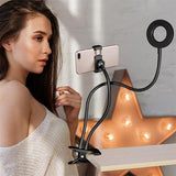 Professional Selfie Ring Light with Cell Phone Holder Stand for Live Stream - UptownFab™
