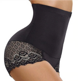 Sexy High Waist Slimming Shaper BoyShort with Lace Butt Lifter - UptownFab™