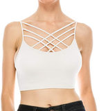 Triple Crisscross Bralette Sexy Seamless Bra Cami Tank Top - UptownFab™