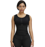 Latex Waist Trainer Vest - Double Compression Straps with Supportive Zipper! - UptownFab™