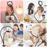 Professional Selfie Ring Light with Cell Phone Holder Stand for Live Stream - UptownFab™