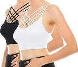 Triple Crisscross Bralette Sexy Seamless Bra Cami Tank Top - UptownFab™