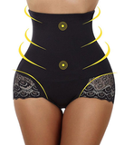 Sexy High Waist Slimming Shaper BoyShort with Lace Butt Lifter - UptownFab™
