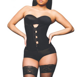 Plus Size "Clip & Zip" Waist Trainer - Triple Hook and Zippered Body Shaper! - UptownFab™