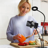 Professional Selfie Ring Light with Cell Phone Holder Stand for Live Stream - UptownFab™