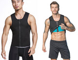 Men's Waist Training Zipper Sauna Vest - Burn Fat and Tone Up Fast! - UptownFab™