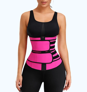 Latex Waist Trainer - Double Compression Straps with Supportive Zipper! - UptownFab™