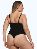 Sexy Plus Size Zip Thong Bodysuit Waist & Stomach Shaper - UptownFab™