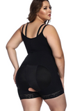 Plus Size Full Body Shaper with Zipper - Slimming Bodysuit with Butt Lifter - UptownFab™