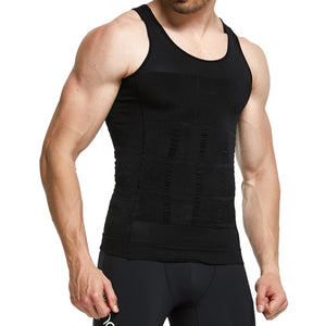 Men's Compression Undershirt - Hide Belly Fat ~ Improve Your Look! - UptownFab™